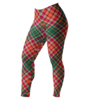 Oversized diagonal tartan in bold pink and green — maximalist, eye-catching, and undeniably fun.