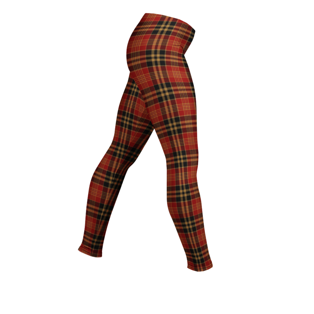 Retro red tartan plaid leggings by YéYé