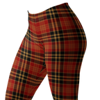 Retro red tartan plaid leggings by YéYé