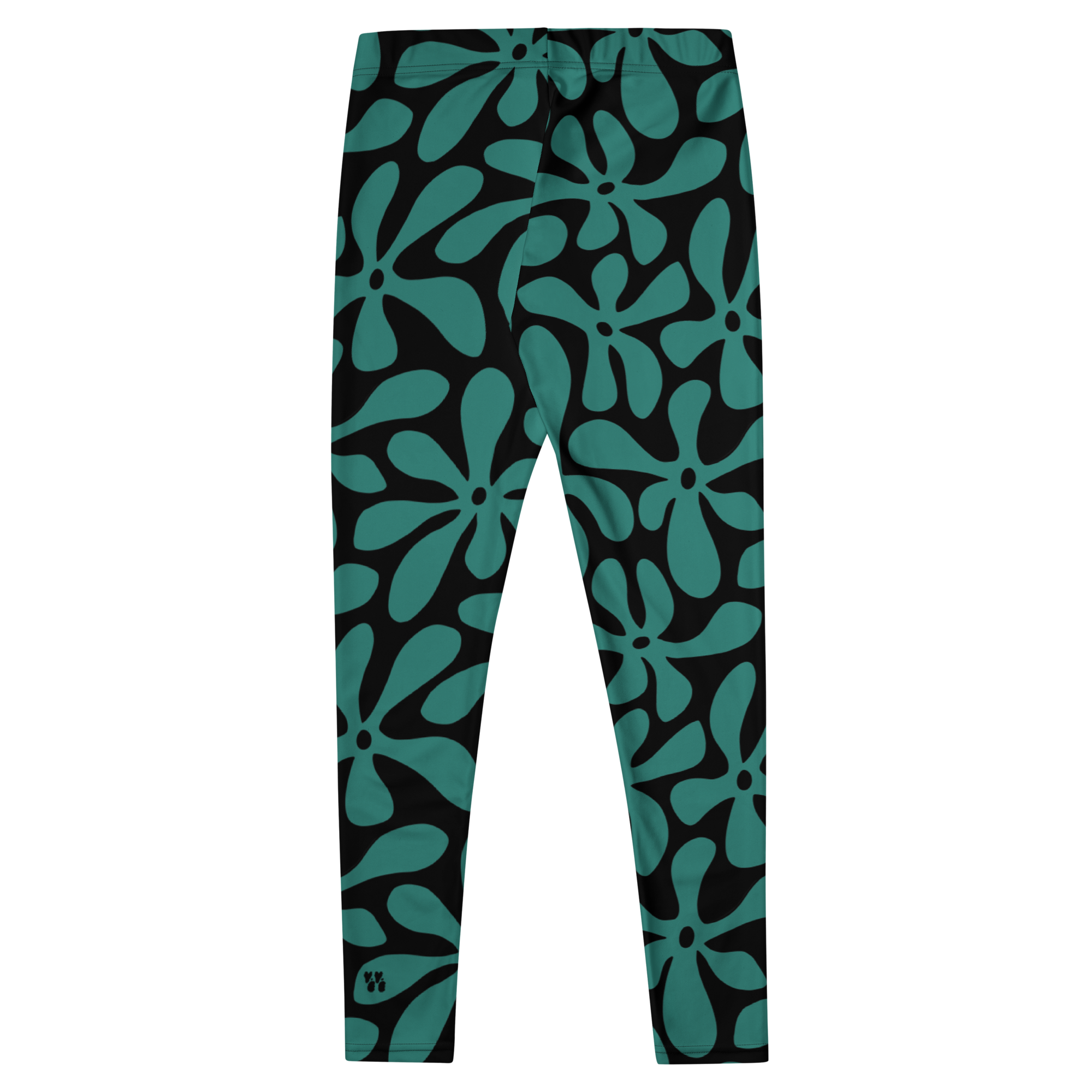 studio-yeye-vintage-maui-leggings-teal-flat-back