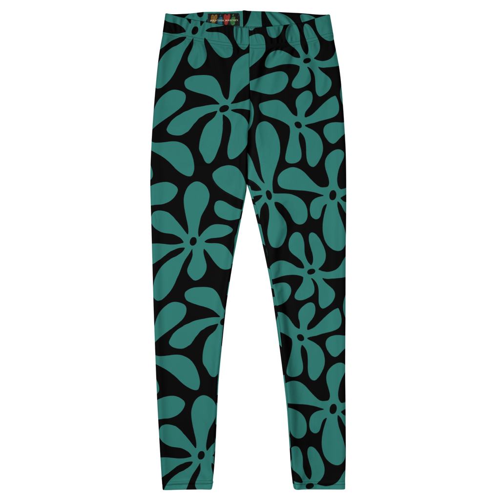 studio-yeye-vintage-maui-leggings-teal-flat-front