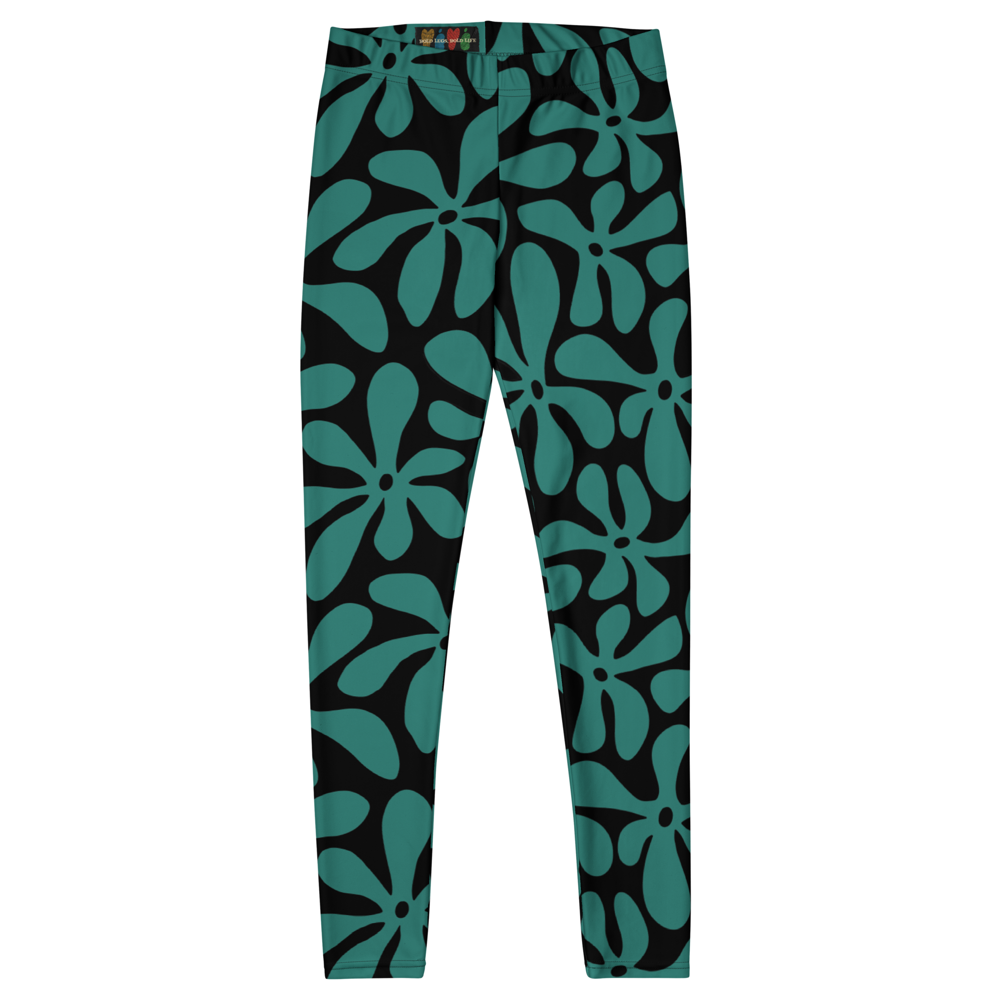 studio-yeye-vintage-maui-leggings-teal-flat-front