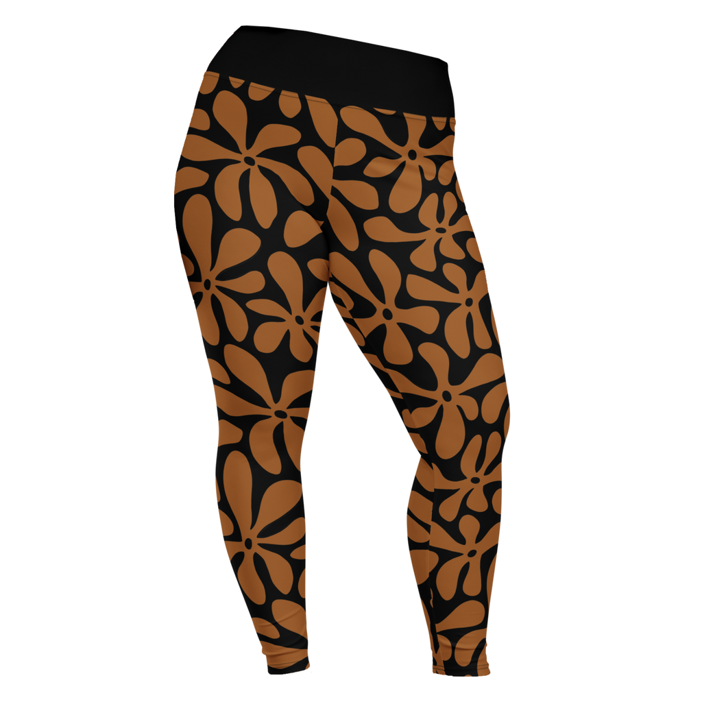 studio-yeye-vintage-maui-plus-size-leggings-brown-front