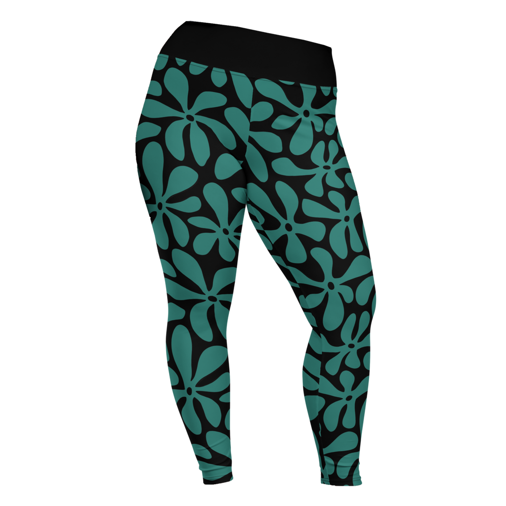 studio-yeye-vintage-maui-plus-size-leggings-teal-front
