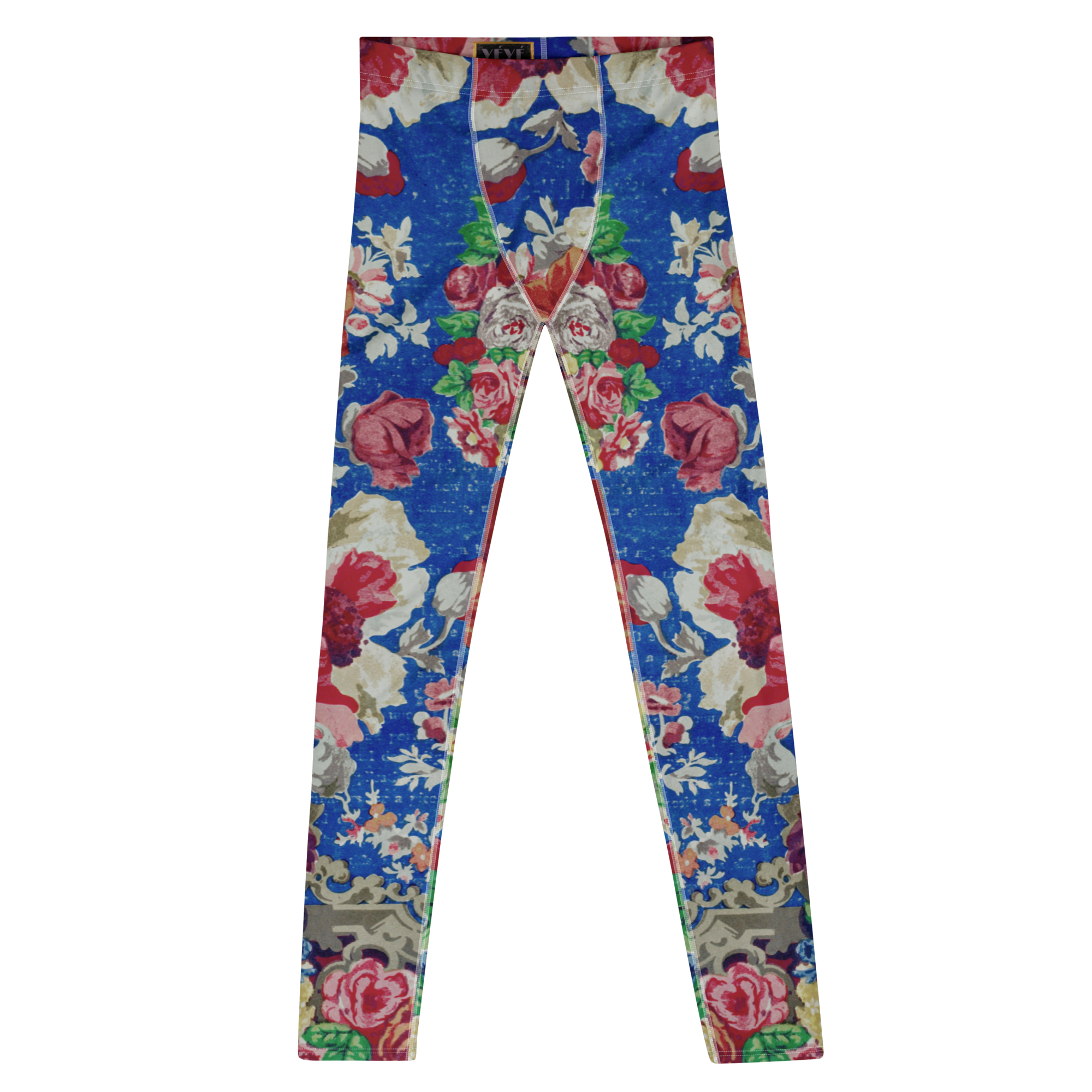 studio-yeye-vintage-rococo-floral-mens-leggings-front