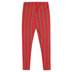 Designed by Studio YéYé — bold red and teal wiggly stripes, graphic and full of energy. Recycled materials, UPF 50+, squat-proof. Free US/EU shipping.