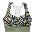 Tiger Zebra printed sport bra