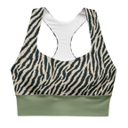 Tiger Zebra printed sport bra