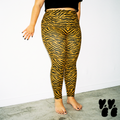 TIGER LOVER Plus Size Leggings - MUSTARD YELLOW