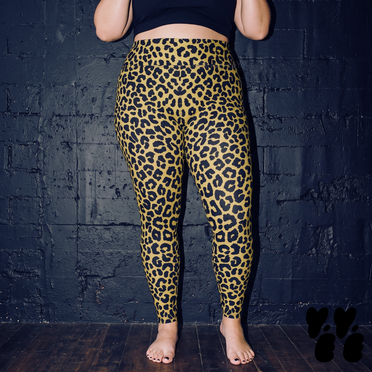 LEOPARD LOVER Plus Size Leggings - RUSTED GOLD