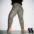 TIGER LOVER Leggings in Übergröße - WEISS