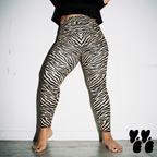 TIGER LOVER Leggings in Übergröße - WEISS