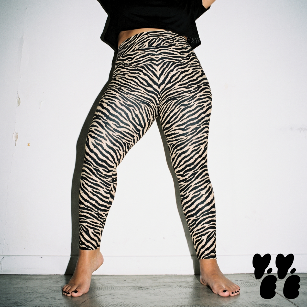 TIGER LOVER Plus Size Leggings - WHITE