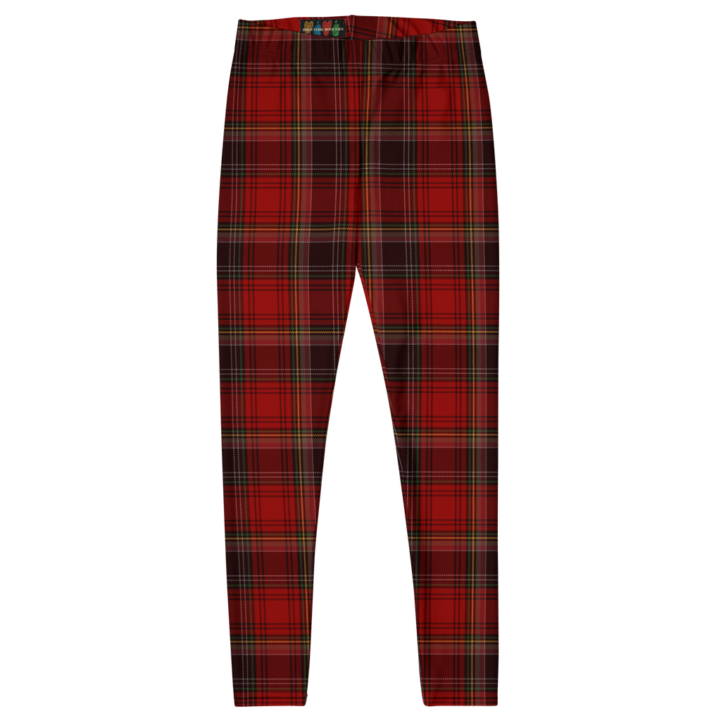 Bold red tartan leggings for punk, grunge and trad style. A classic that never quits. Recycled materials, UPF 50+, squat-proof. 
