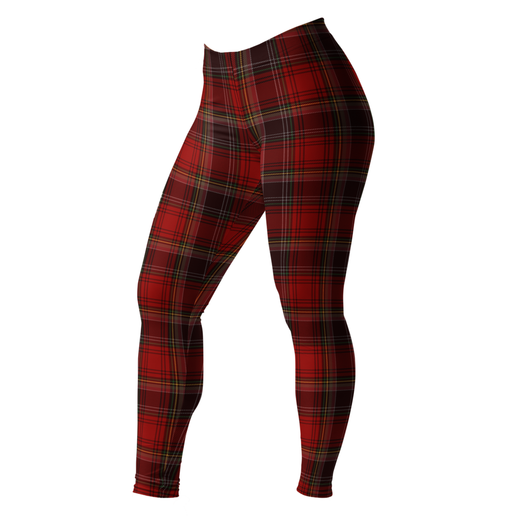 Bold red tartan leggings for punk, grunge and trad style. A classic that never quits. Recycled materials, UPF 50+, squat-proof. 