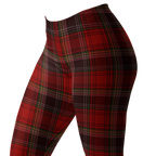 Bold red tartan leggings for punk, grunge and trad style. A classic that never quits. Recycled materials, UPF 50+, squat-proof. 