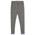 Designed by Studio YéYé — lime and purple stripes for your inner villain. Halloween, goth and punk-ready. Recycled materials, UPF 50+, squat-proof. Free US/EU shipping.